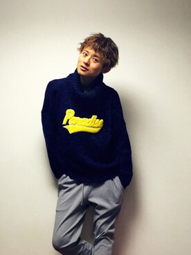 「Rodeo Crowns（ロデオクラウンズ）のアイテム（パンツ）」を使った、Tatsuya  Nagasakaさん（メンズ・174cm）の秋コーディネート