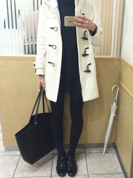 「URBAN RESEARCH（アーバンリサーチ）のアイテム（ダッフルコート）」を使った、momokaさん（レディース・164cm）の冬コーディネート