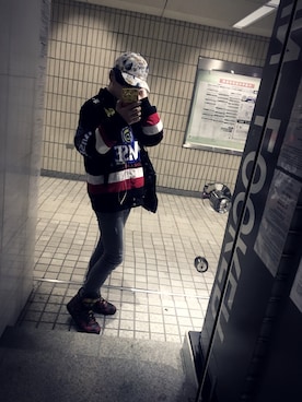 「adidas Originals by JEREMY SCOTT」｜「アイテム（ジャケット/アウター）」を使った、maさん（メンズ・163cm）の春コーディネート