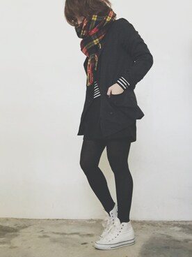 「タータンチェック」｜MISAさん（レディース・160cm）の春コーディネート