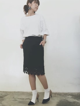 「DHOLIC（ディーホリック）のアイテム」を使った、MISAさん（レディース・160cm）の夏コーディネート