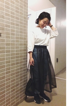 「アイテム（ピアス（両耳用））」を使った、ジリさん（レディース・155cm・30代）の春コーディネート