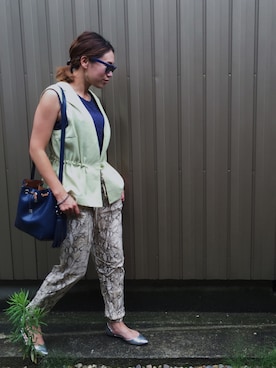 Tomomi Ohashiさん（レディース・153cm）の夏コーディネート