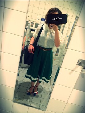 「Vivienne Westwood（ヴィヴィアンウエストウッド）のアイテム（シャツ/ブラウス、ホワイト系）」を使った、Nonoca.sさん（レディース・145cm）の夏コーディネート