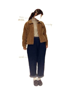 「Crisp」｜朋.｡.:*さん（レディース・160cm）の冬コーディネート