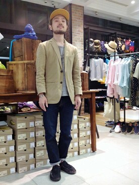 「SHIPS」｜渡邉さん（メンズ・170cm）の夏コーディネート