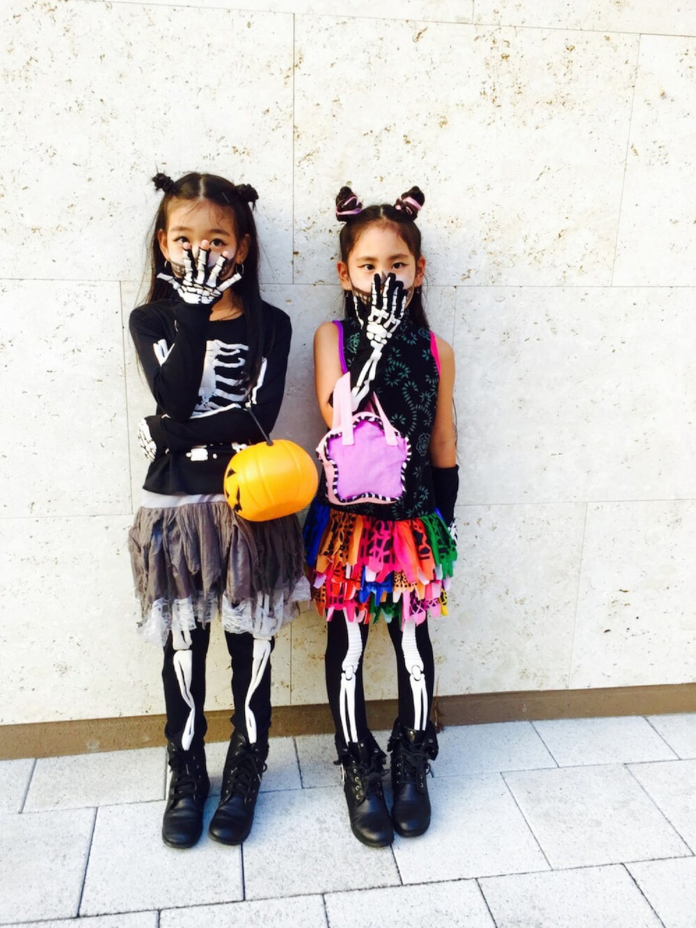「wearhalloween2016、monsterhigh、kids、ガイコツ、7歳、ハロウィン、halloween」｜「Monster highのアイテム（その他、その他）」を使った、MiAさん（キッズ・125cm）の秋コーディネートの1枚目の写真