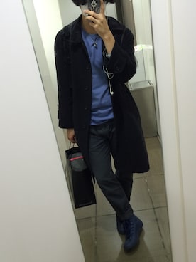 「A.P.C.（アーペーセー）のアイテム（スラックス）」を使った、yoshikiさん（メンズ・172cm）の春コーディネート