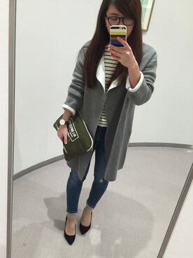 「ALL DAY COFFEE（オールディコーヒー）のアイテム」を使った、ma_chanさん（レディース・153cm）の冬コーディネート