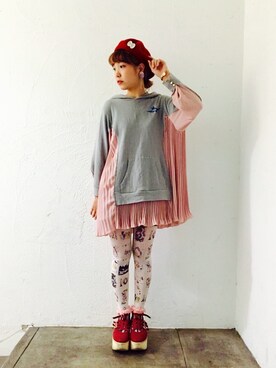 「ボッパー」｜靴下セレクトショップ Balanさん（レディース・161cm）の秋コーディネート