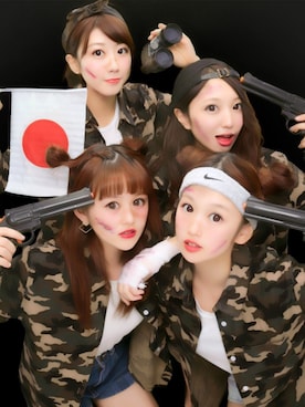 「アーミー」｜「アイテム（ミリタリージャケット）」を使った、みかちんさん（レディース・156cm）の秋コーディネート