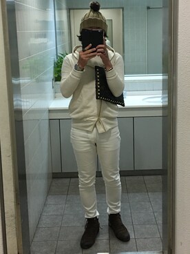 「ARGIS（アルジス）のアイテム」を使った、朱雀さん（メンズ・175cm）の春コーディネート