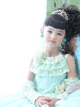 「アイテム（ドレス）」を使った、taさん（キッズ・110cm）の冬コーディネート