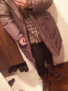 「crocodile（クロコダイル）のアイテム（ジャケット/アウター）」を使った、Jigenさん（メンズ・168cm）の冬コーディネート
