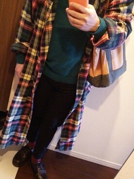 「AZUL by moussy（アズールバイマウジー）のアイテム（チノパンツ）」を使った、Jigenさん（メンズ・168cm）の春コーディネート