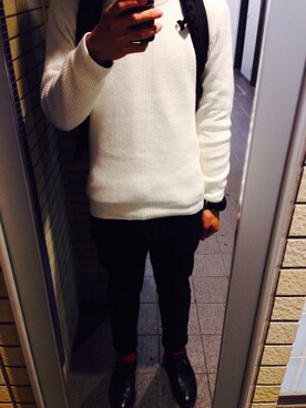 山崎達也さん（メンズ・171cm）の秋コーディネート