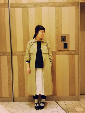 「暗髪」｜ひらの まなみさん（レディース・160cm）の春コーディネート