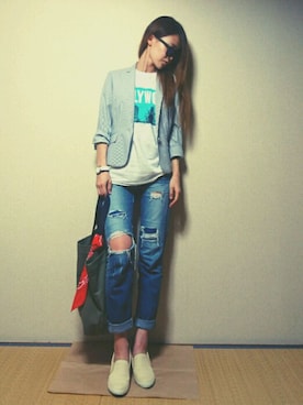 ena... ◡̈ ⋆♬*さん（レディース・167cm）の春コーディネート