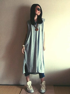 ena... ◡̈ ⋆♬*さん（レディース・167cm）の夏コーディネート