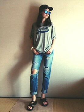 ena... ◡̈ ⋆♬*さん（レディース・167cm）の夏コーディネート