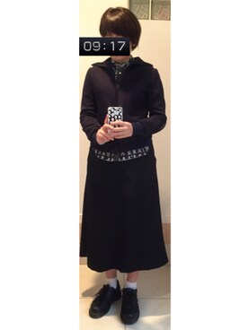「Yohji Yamamoto（ヨウジヤマモト）のアイテム（ブルゾン）」を使った、ゴウカクさん（レディース・164cm）の秋コーディネート