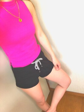 「ハイネックトップス」｜☞m…さん（レディース・153cm）の夏コーディネート