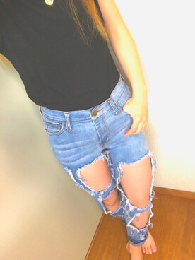 「ハイネックトップス」｜☞m…さん（レディース・153cm）の夏コーディネート