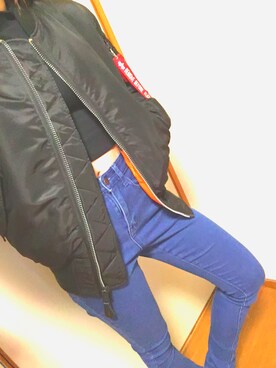 「ハイネックトップス」｜☞m…さん（レディース・153cm）の冬コーディネート