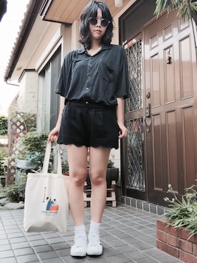 「HUGO BOSS（ヒューゴボス）のアイテム」を使った、dddさん（レディース・157cm）の夏コーディネート