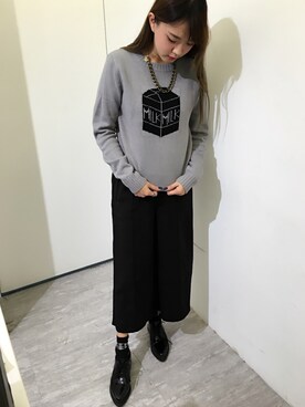 「Provocateur /// 煽動者（プログォケイター）のアイテム」を使った、Natalie さん（レディース・165cm）の秋コーディネート