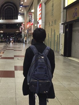 「Lisa Larson（リサラーソン）のアイテム」を使った、Fumiya Tsukiiさん（メンズ・163cm）の秋コーディネート