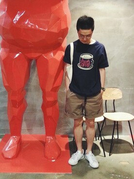 「stansmith」｜「アイテム（腕時計）」を使った、namokkimさん（メンズ・173cm）の秋コーディネート