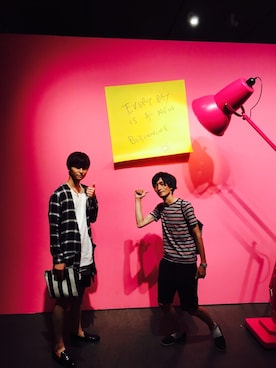 「CASPER JOHN AIVER（キャスパージョンアイバー）のアイテム（チェスターコート）」を使った、KOSEI  さん（メンズ・175cm）の夏コーディネート