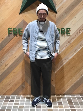 「スタイリング」｜「アイテム（帽子）」を使った、どき しょうたさん（メンズ・180cm）の夏コーディネート