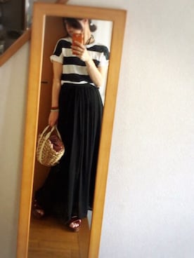 「mercuryLUX（マーキュリーリュクス）のアイテム」を使った、Hashi☆さん（レディース・158cm）の夏コーディネート