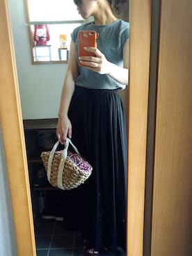 「mercuryLUX（マーキュリーリュクス）のアイテム」を使った、Hashi☆さん（レディース・158cm）の夏コーディネート