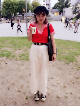「Marc by Marc Jacobs（マークバイマークジェイコブス）のアイテム（バッグ）」を使った、ジーさんさん（レディース・161cm）の秋コーディネート