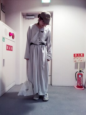 「シルク」｜「アイテム（帽子）」を使った、ジーさんさん（レディース・161cm）の秋コーディネート