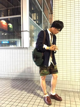 「乱痴気（ランチキ）のアイテム（トップス）」を使った、Shotaroさん（メンズ・173cm）の秋コーディネート