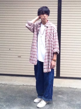 「アイテム（バングル/リストバンド）」を使った、ゆーすけさん（メンズ・172cm・20代）の秋コーディネート