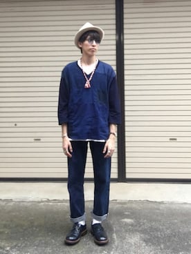 「tricker's」｜「アイテム（アクセサリー）」を使った、ゆーすけさん（メンズ・172cm）の夏コーディネート
