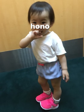 「アイテム（ベビーシューズ/ベビーソックス）」を使った、honoさん（キッズ・80cm）の夏コーディネート