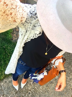 「Doux archives（ドゥアルシーヴ）のアイテム（帽子）」を使った、naoさん（レディース・162cm）の秋コーディネート