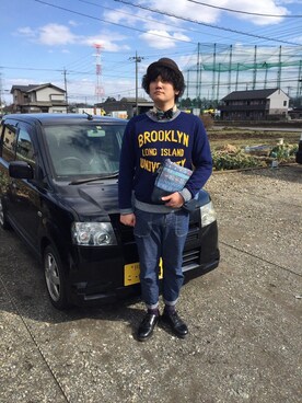 「JOEY FACTORY（ジョーイファクトリー）のアイテム（トップス）」を使った、ふかちゃんさん（メンズ・178cm）の冬コーディネート