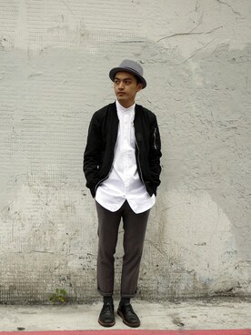 「plain-me（プレインミー）のアイテム（ジャケット/アウター）」を使った、plain-me_xmさん（メンズ・170cm）の冬コーディネート