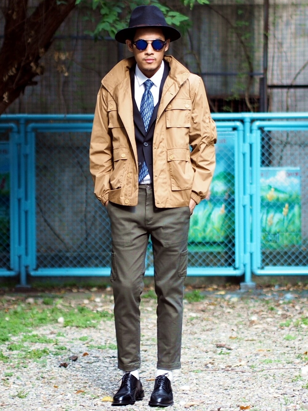 「spitfire、plain-me、wisdom」｜「plain-meの劍領雙釦合身西裝外套（その他、その他）」を使った、plain-me_xmさん（メンズ・178cm）の春コーディネートの1枚目の写真