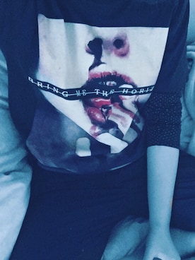 「DROP DEAD（ドロップデッド）のアイテム」を使った、Tagami Arisaさん（レディース・162cm）の冬コーディネート