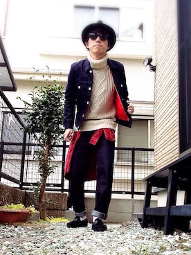ichiさん（メンズ・169cm）の冬コーディネート