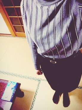 「アイテム（その他シューズ、グレー系）」を使った、Akaneeeさん（レディース・162cm）の冬コーディネート