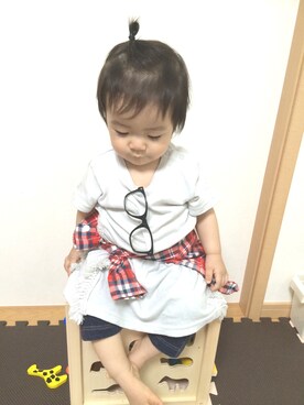 あんぷさん（キッズ・70cm）の秋コーディネート